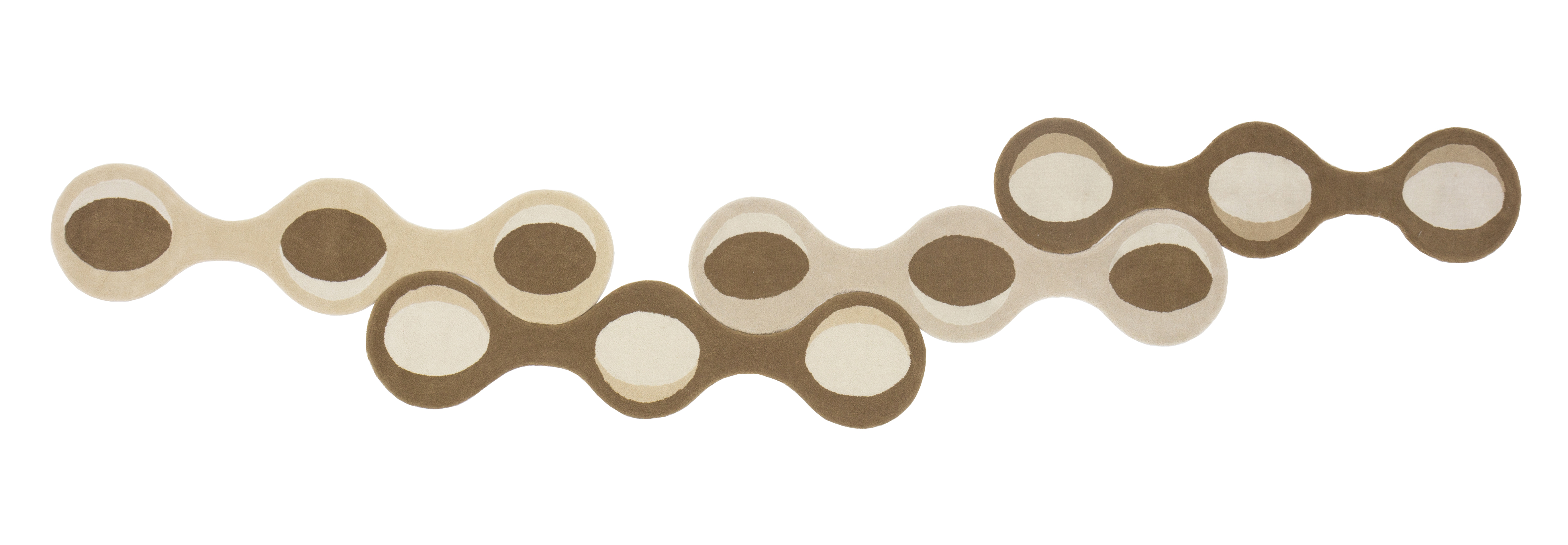 Cardume rug, beige runner configuration