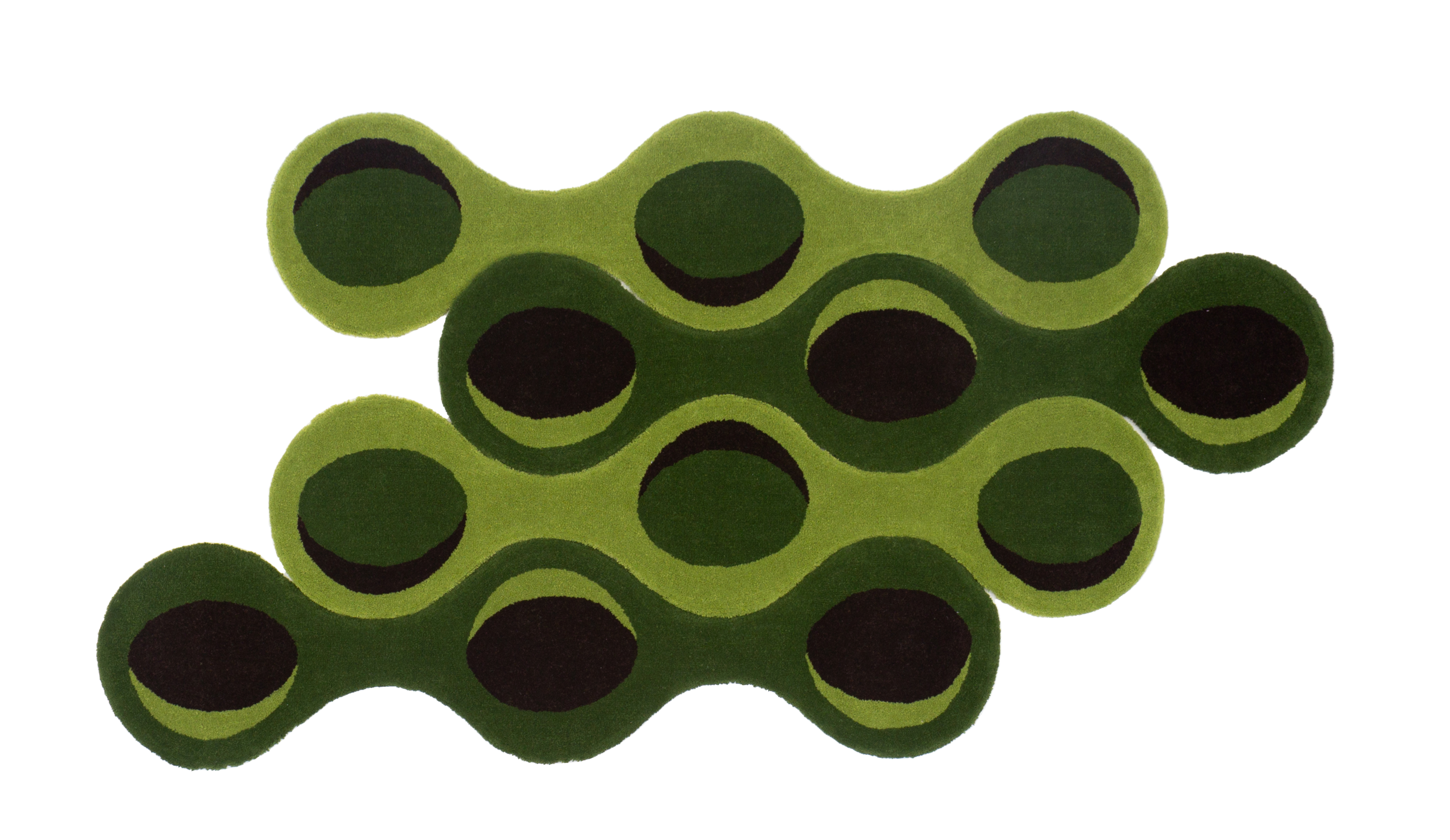 Cardume rug, green modules