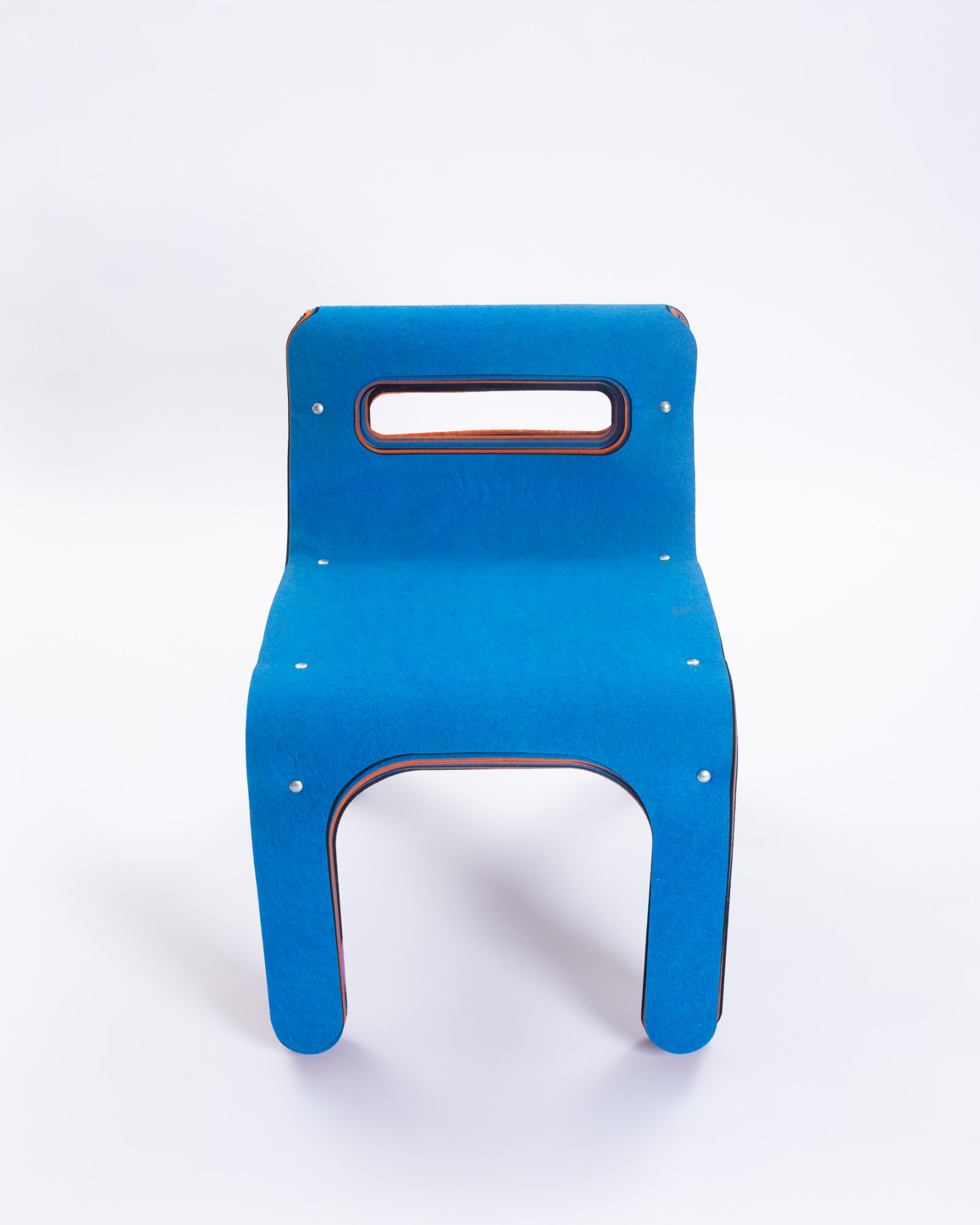 Detail of the layered handle cut-out