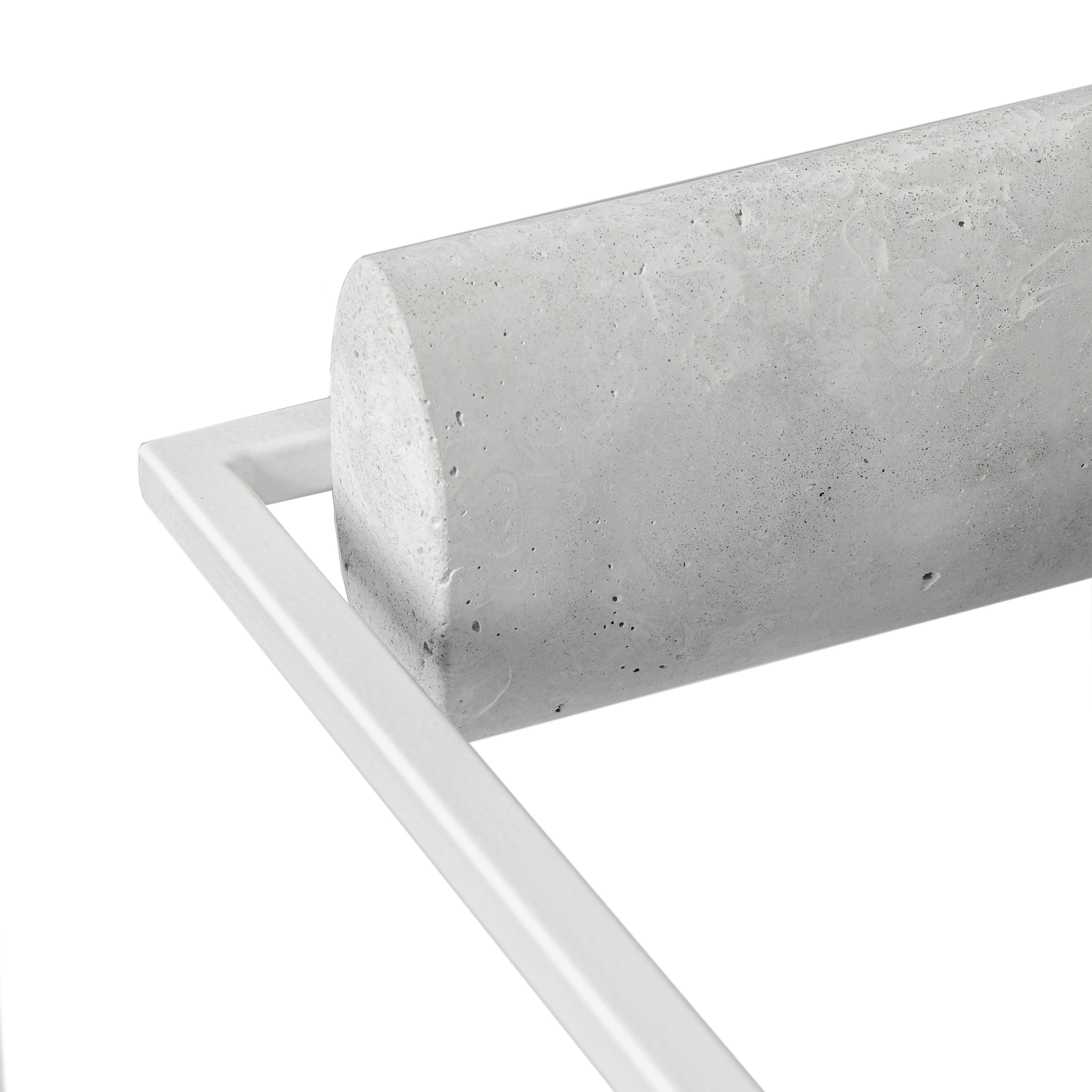 Detail of the cylindrical concrete backrest